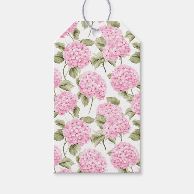 Étiquettes Cadeau Hortensia Rose du Sud (Devant)