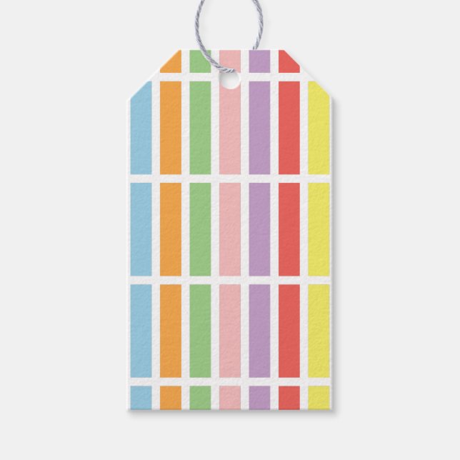Étiquettes-cadeau Hues du Colorful (Devant)