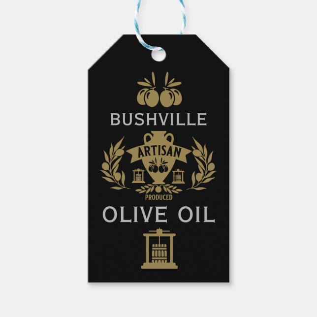 Étiquettes-cadeau Huile d'olive de Marché des Producteurs (Devant)