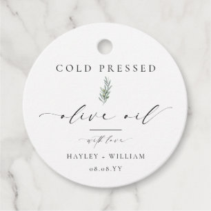 Étiquettes Cadeau Huile d'olive Ellesmere