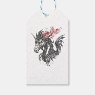 Étiquettes-cadeau Hybride de licorne dragon de feu (1)