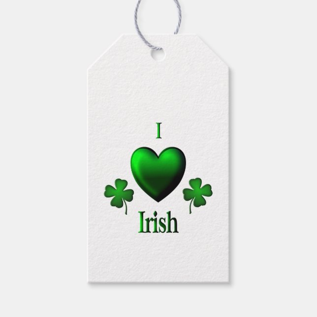 Étiquettes-cadeau I Heart Irish (Devant)