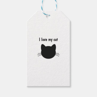 Étiquettes-cadeau I love my cat