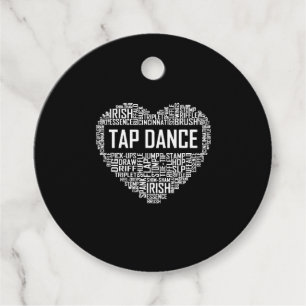 Étiquettes Cadeau I Love Tap Dance Amoureux des chiens Danser Cadeau