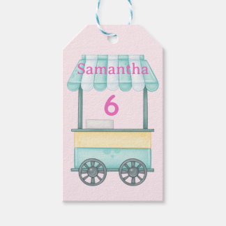 Étiquettes-cadeau Ice Cream Gift Tags, Samantha Birthday Favor Tags