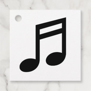 Étiquettes Cadeau Icône de note de musique personnalisée cadeau de r
