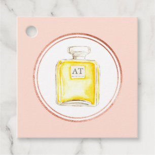 Étiquettes Cadeau Icône rose Gold et rose Beauticier Social Media