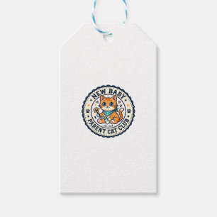 Étiquettes-cadeau Idée cadeau nouvelle maman chat - Nouveau bébé P