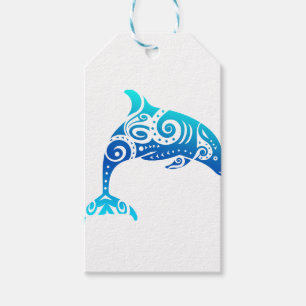 Étiquettes-cadeau Idée-cadeau pour les dauphins maoris polynésiens