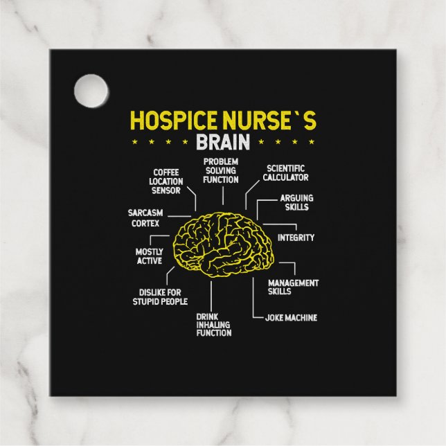 Étiquettes Cadeau Idée de la journée des soins infirmiers en soins h (Devant)