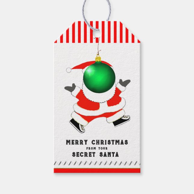 Étiquettes-cadeau Idées de Secret Santa (Devant)