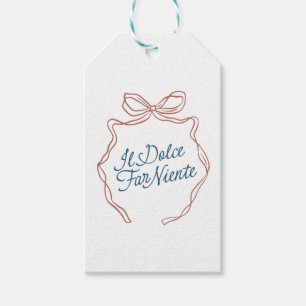 Étiquettes-cadeau Il Dolce Far Niente : Tags Cadeaux Italiens Vintag