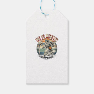 Étiquettes-cadeau Il est Rizzin Vintage Basketball Religious T-Shirt