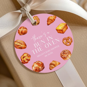 Étiquettes Cadeau Il y a un petit pain dans le four Baby Shower