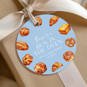 Étiquettes Cadeau Il y a un petit pain dans le four Shower pour bébé