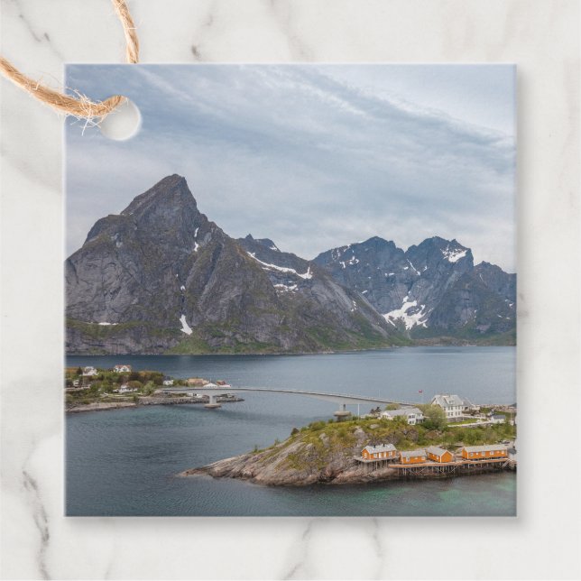 Étiquettes Cadeau Iles Lofoten Norvège (Devant)
