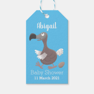 Étiquettes-cadeau Illustration amusante d'un oiseau de dodo 
