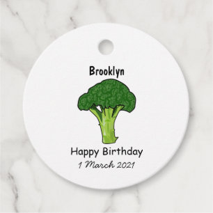 Étiquettes Cadeau Illustration de Broccoli