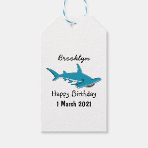 Étiquettes-cadeau Illustration de requin marteau