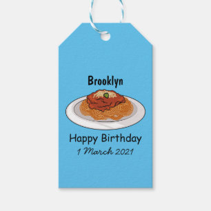 Étiquettes-cadeau Illustration de Spaghetti
