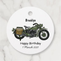 Illustration d'une moto de croiseur militaire
