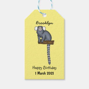 Étiquettes-cadeau Illustration marmoset commune