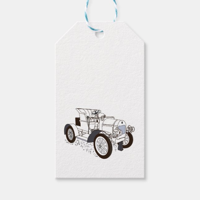 Étiquettes-cadeau illustrations de couleurs (Devant)