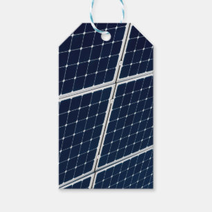 Étiquettes-cadeau Image amusante d'un panneau solaire