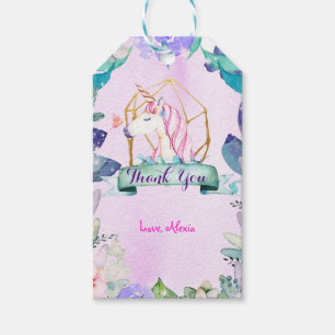 Étiquettes-cadeau Imaginaire forestier enchanté Magique Unicorn Part