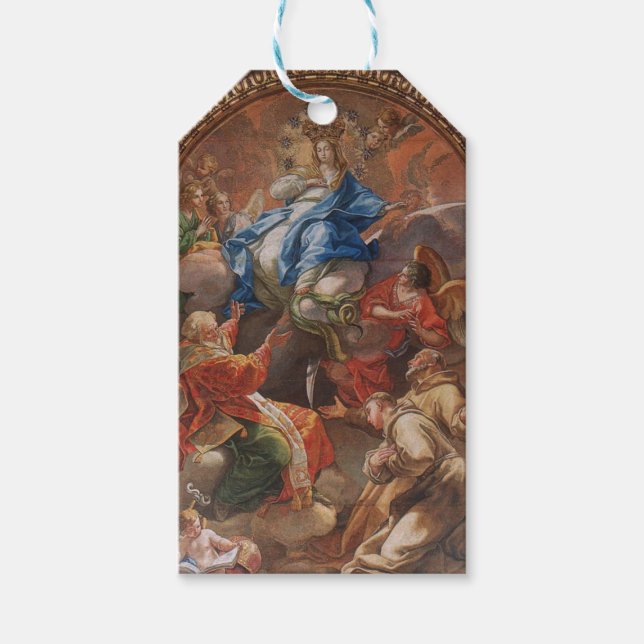 Étiquettes-cadeau Immaculée Conception de Marie (Devant)