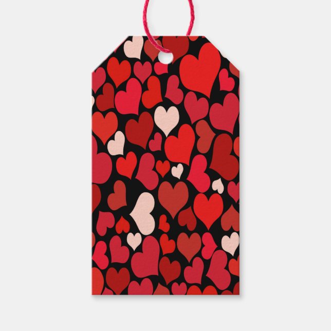 Étiquettes-cadeau Impression cardiaque (Devant)