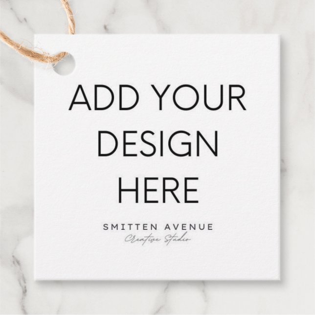 Étiquettes Cadeau Impression de balise Carré de 2 x 2 po (Devant)