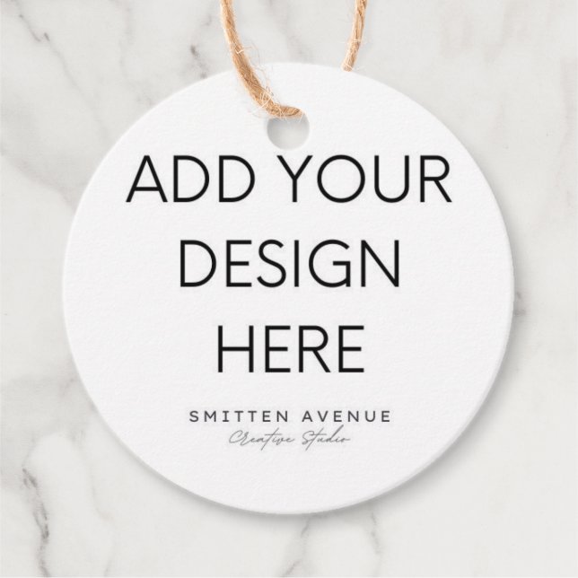 Étiquettes Cadeau Impression de tag cercle 2x2" (Devant)