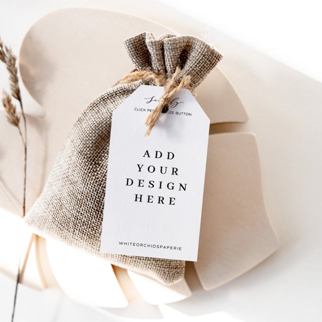 Étiquettes-cadeau Impression des balises Favour de 2 x 3,5 po (Créateur téléchargé)