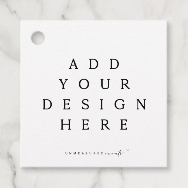 Étiquettes Cadeau Impression d'étiquette carrée/ronde (Devant)