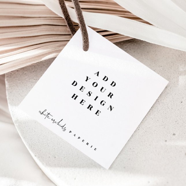 Étiquettes Cadeau Impression d'étiquettes carrées 2x2" (Créateur téléchargé)