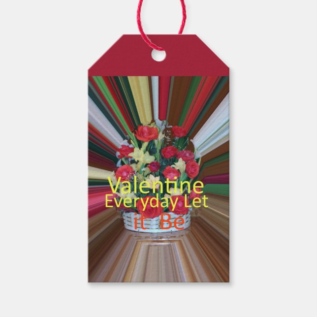 Étiquettes-cadeau Imprimer Saint-Valentin (Devant)