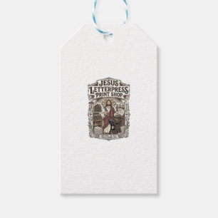 Étiquettes-cadeau Imprimerie Jésus Jésus Lettrepress Pri