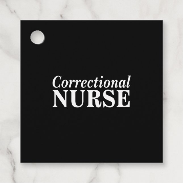 Étiquettes Cadeau Infirmière correctionnelle (Devant)