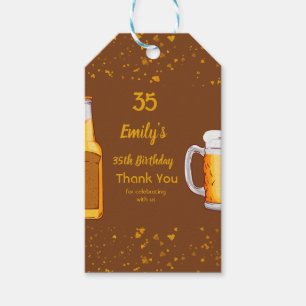 Étiquettes-cadeau Invitation à la fête d'anniversaire surprise de la