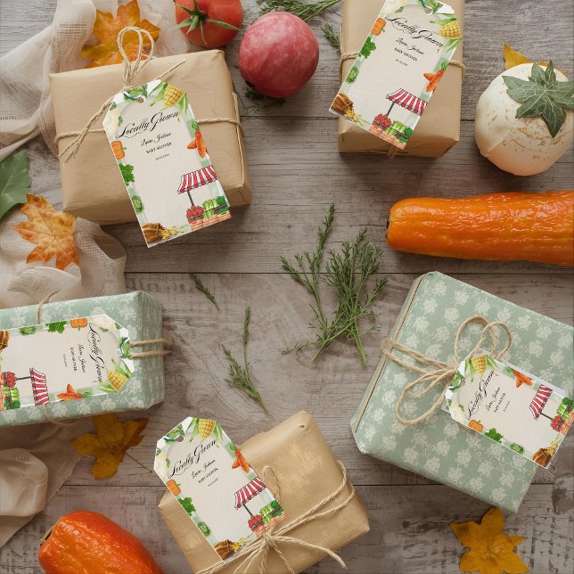 Étiquettes-cadeau Invitation Baby shower des agriculteurs (Créateur téléchargé)