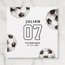 Invitation d'anniversaire de football pour garçons