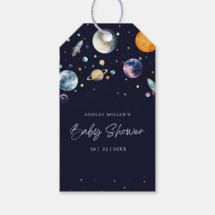Étiquettes-cadeau Invitation de Baby Shower pour Garçon Over The Moo