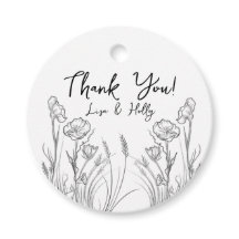 Invitations de mariage Fleurs sauvages illustrées