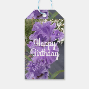 Étiquettes-cadeau Iris Iris Lavande Florale Fleur Violet