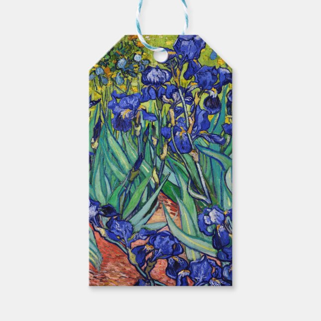 Étiquettes-cadeau Irises par Vincent van Gogh (Devant)
