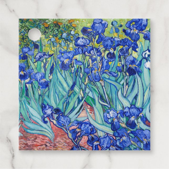 Étiquettes Cadeau Irises Vincent van Gogh (Devant)