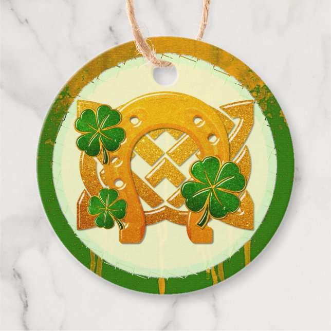 Étiquettes Cadeau Irish Fun 3D Whimsey 2 (Devant)
