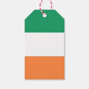 Étiquettes-cadeau Irlande National Flag, standard irlandais, bannièr