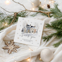 It Takes a Village Winter Favor Thank You Tag